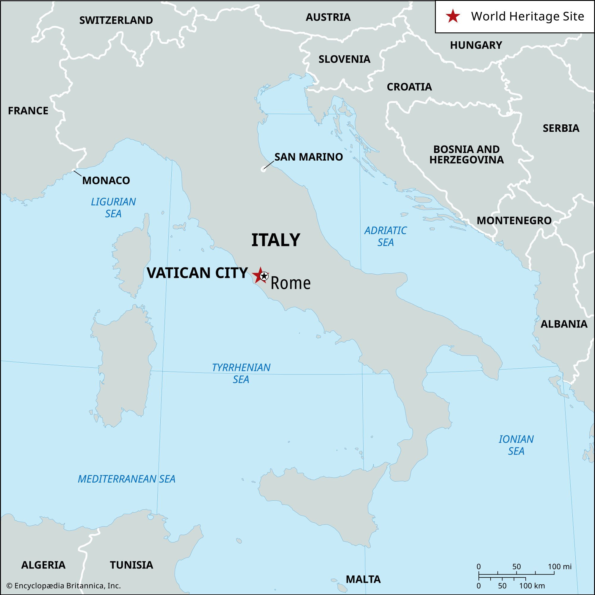 Vatican City | History, Map, Flag, Location, Population, &amp;amp; Facts in Map Of The Vatican City Italy
