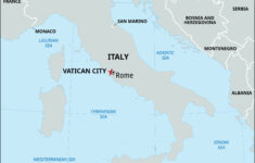 Vatican City | History, Map, Flag, Location, Population, &amp; Facts pertaining to Map of Italy with Vatican City