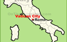 Vatican City Location On The Map Of Italy - Ontheworldmap regarding Vatican City On A Map Of Italy