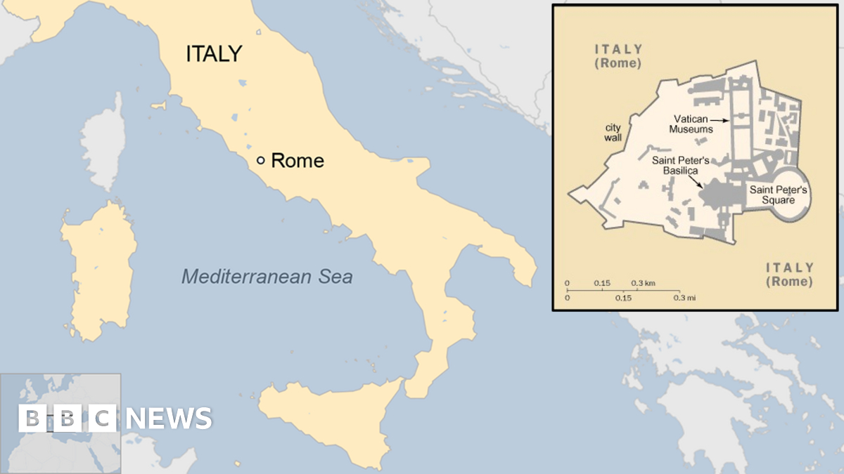Vatican Country Profile - Bbc News with Map of Italy Vatican City