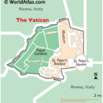 Vatican Maps & Facts   World Atlas For Map Of The Vatican City Italy