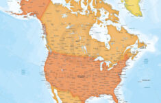 Vector Map North America Bathymetry Xl | One Stop Map intended for Large Printable Map of North America