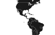 Vector Map Of North And South America With Borders Vector, Art regarding North and South America Border Map