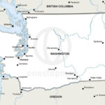 Vector Map Of Washington Political | One Stop Map Within Free Printable Map Of Washington State