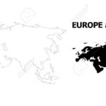 Vektorkonturkarte Von Europa Und Asien Mit Titel. Karte Von Europa Inside Black And White Map Of Europe And Asia Vektorkonturkarte Von Europa Und Asien Mit Titel. Karte Von Europa Inside Black And White Map Of Europe And Asia