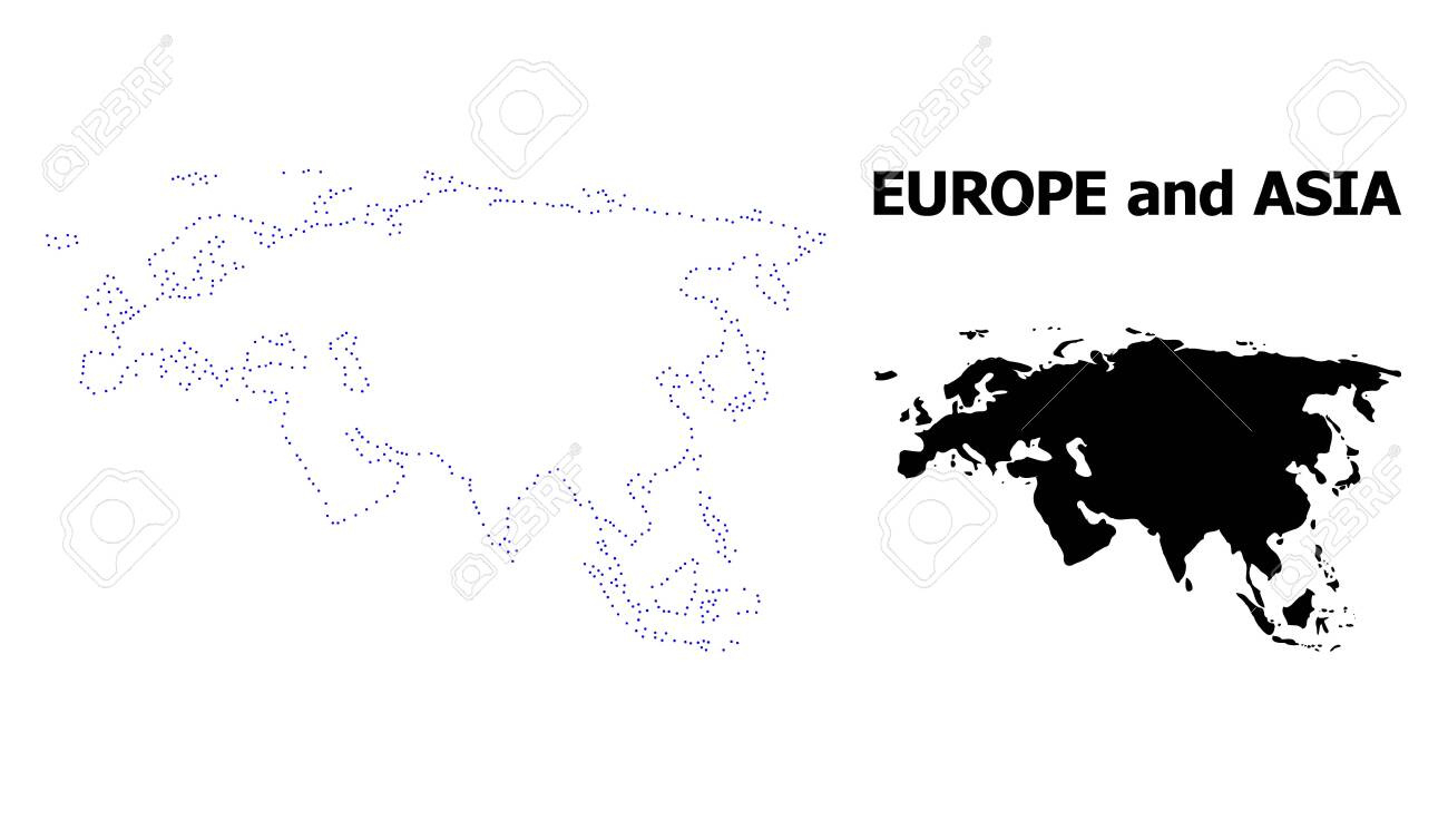 vektorkonturkarte von europa und asien mit titel karte von europa inside black and white map of europe and asia Vektorkonturkarte Von Europa Und Asien Mit Titel. Karte Von Europa inside Black and White Map of Europe and Asia
