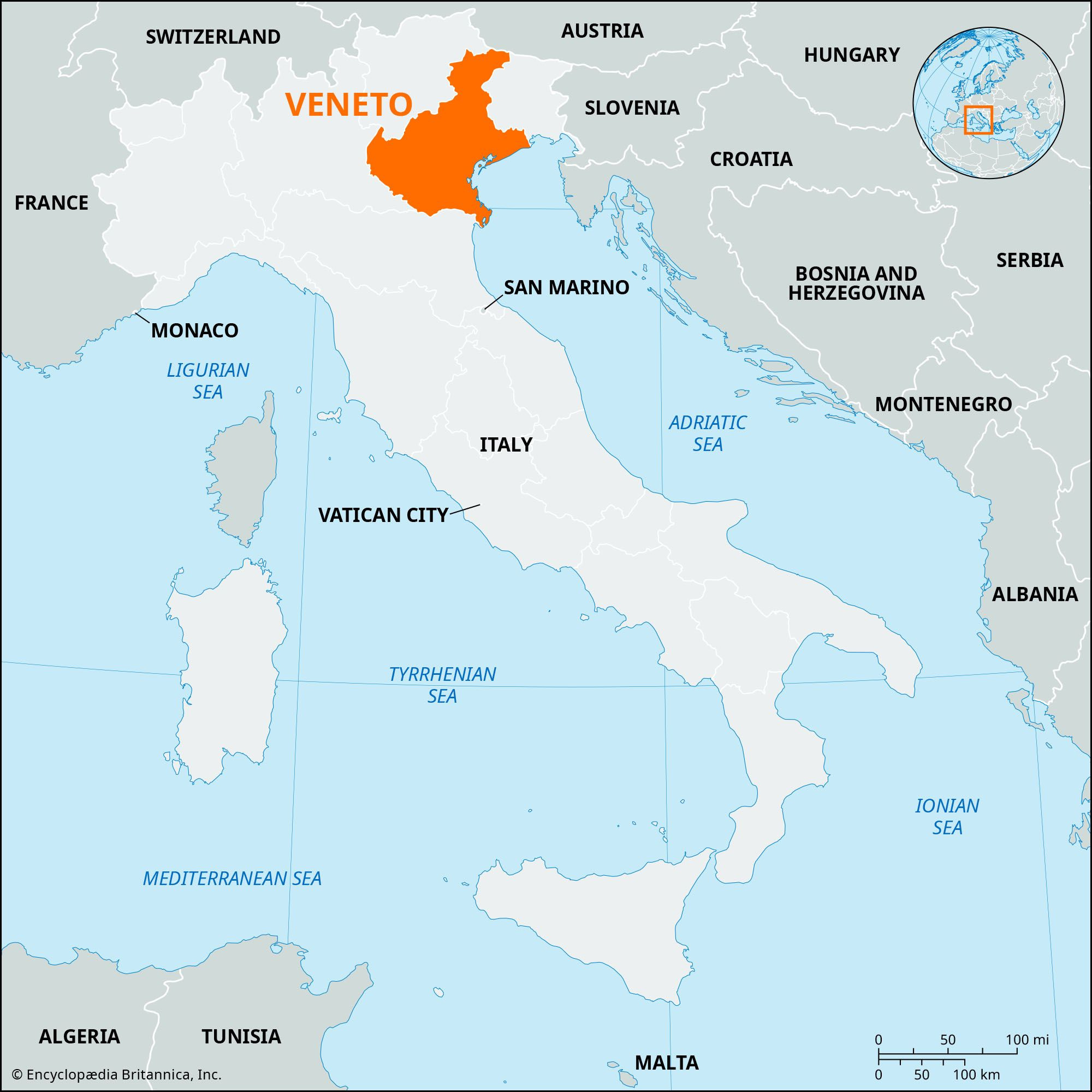 Veneto | Veneto | Lakes, Alps, Venice | Britannica pertaining to Map of Veneto Region of Italy