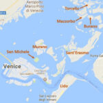 Venice Islands Map   Islands Of Venice Map (Italy) Pertaining To Map Of Venice Italy Islands