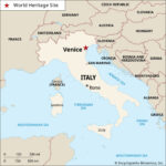 Venice | Italy, History, Population, & Facts | Britannica For Map Of Italy With Venice