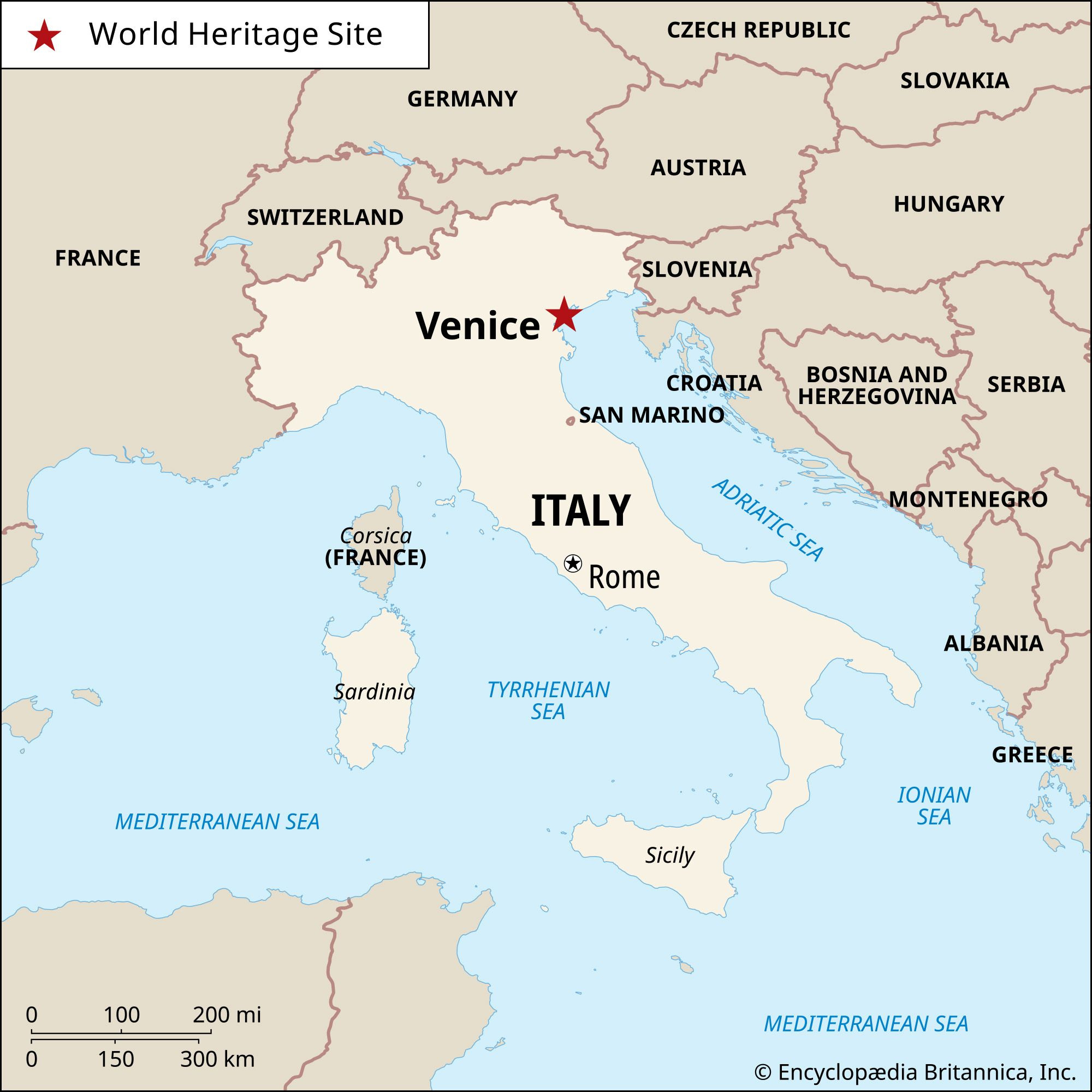 Venice | Italy, History, Population, &amp;amp; Facts | Britannica throughout Map Of Italy And Venice