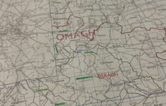Vintage Townland Ordnance Survey Map Of Omagh - On The Square Emporium with Map of Omagh Northern Ireland