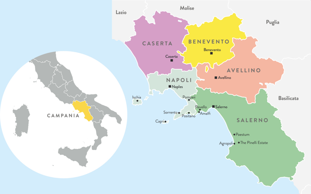 Map Of Campania Region Italy Adams Printable Map map-of-campania-region-italy-adams-printable-map