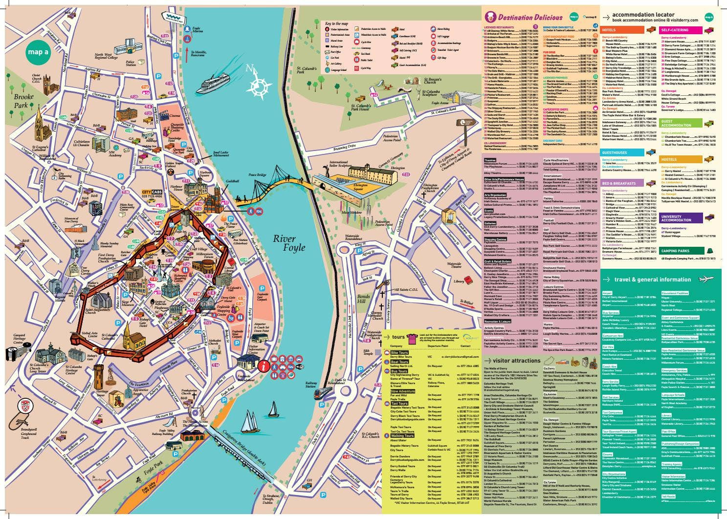 Visit Derry City Mapvisitderry - Issuu for Map Of Derry City Northern Ireland