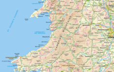 Wales Offline Map, Including Anglesey, Snowdonia, Pembrokeshire throughout Llandudno Street Map Printable