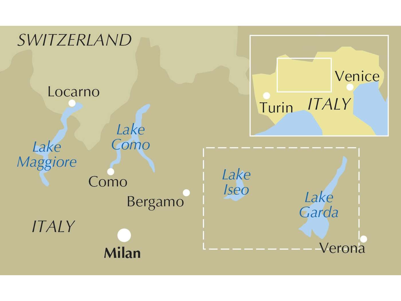 Walking Lake Garda And Iseo - 20 Day Walks In The… | Cicerone Press pertaining to Map Of Lake Garda In Italy