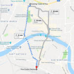 Walking Map Of Pisa Italy   2Traveldads Pertaining To Leaning Tower Of Pisa Italy Map