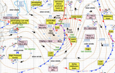 Weather Map Interpretation in Printable Meteorology Map
