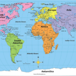 Weltkarte Mit Ozeanen Und Meeren [Kostenloser Download Pdf] With Regard To World Map Oceans And Continents Printable