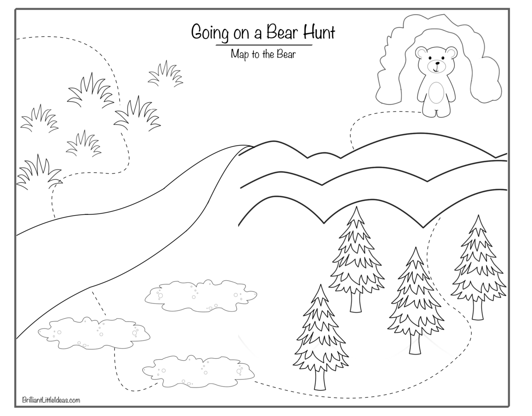 We&amp;#039;Re Going On A Bear Hunt Book, Games And Activities – English regarding Going On A Bear Hunt Map Printable