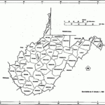 West Virginia Free Map Within Free Printable Map Of West Virginia