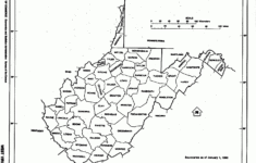 West Virginia Free Map within Free Printable Map of West Virginia