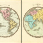 Western Hemisphere [And] Eastern Hemisphere   Barry Lawrence Throughout World Map Of Western Hemisphere