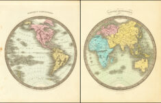 Western Hemisphere [And] Eastern Hemisphere - Barry Lawrence throughout World Map Of Western Hemisphere