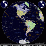 Western Hemisphere · Public Domain Mapspat, The Free, Open For Map Of World Western Hemisphere