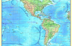 Western Hemisphere Physical Wall Mapcompart - The Map Shop pertaining to Physical Map Of The Western Hemisphere