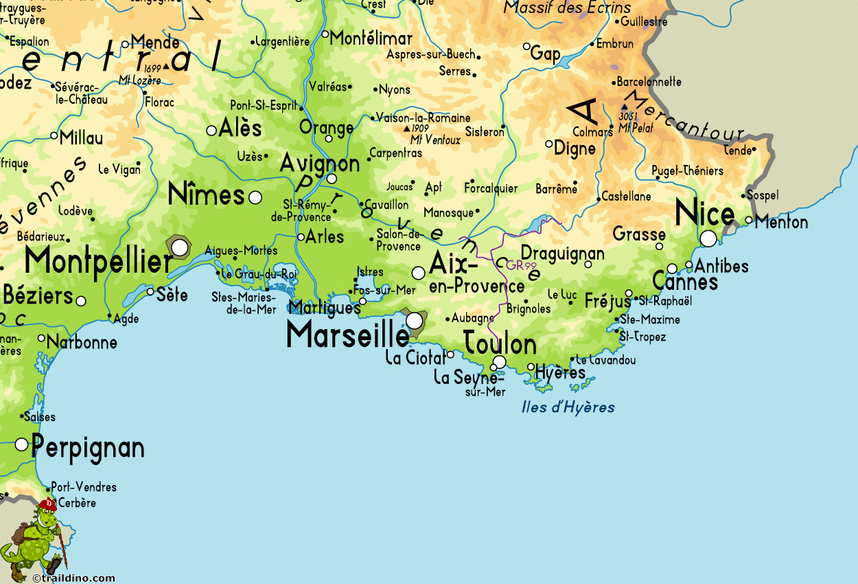 What Sets South Of France Apart From The Rest Of France ? within Map of Southern France and Italy