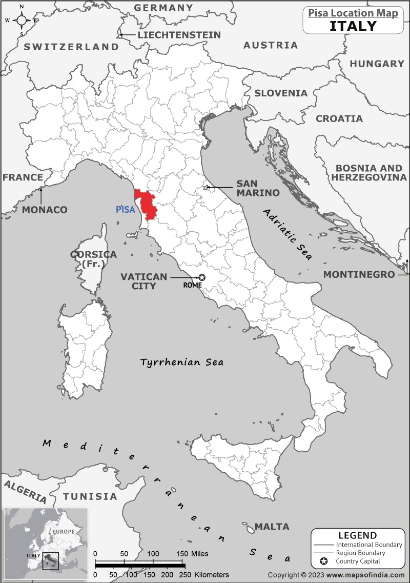 Where Is Pisa Located In Italy? | Pisa Location Map In The Italy intended for Pisa on Map of Italy
