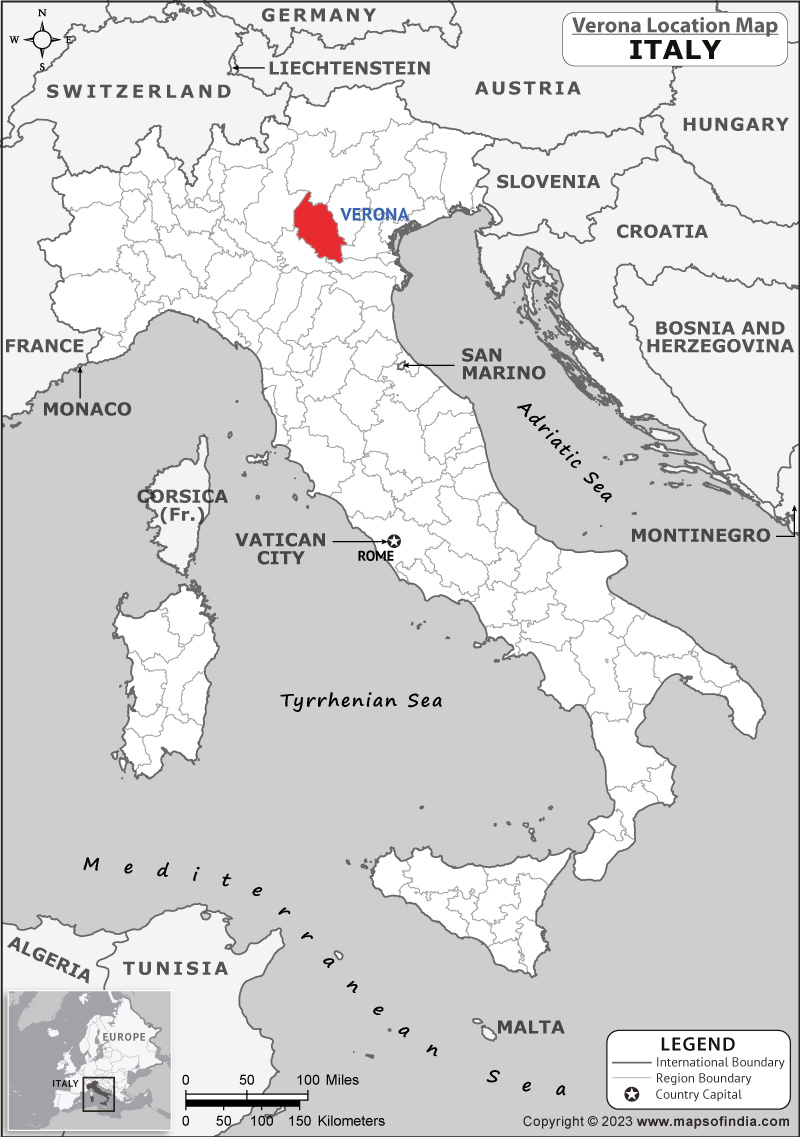 Where Is Verona Located In Italy? | Verona Location Map In The Italy for Verona on A Map of Italy