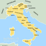Where To Go In Italy: Map Of The Regions Of Italy For Picture Of A Map Of Italy