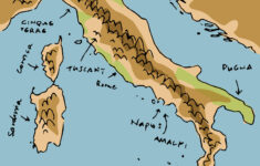 Where To Go In Italy: Map Of The Regions Of Italy with Map Of Italian West Coast