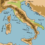 Where To Go In Italy: Map Of The Regions Of Italy With Map Of Italy And France Coast