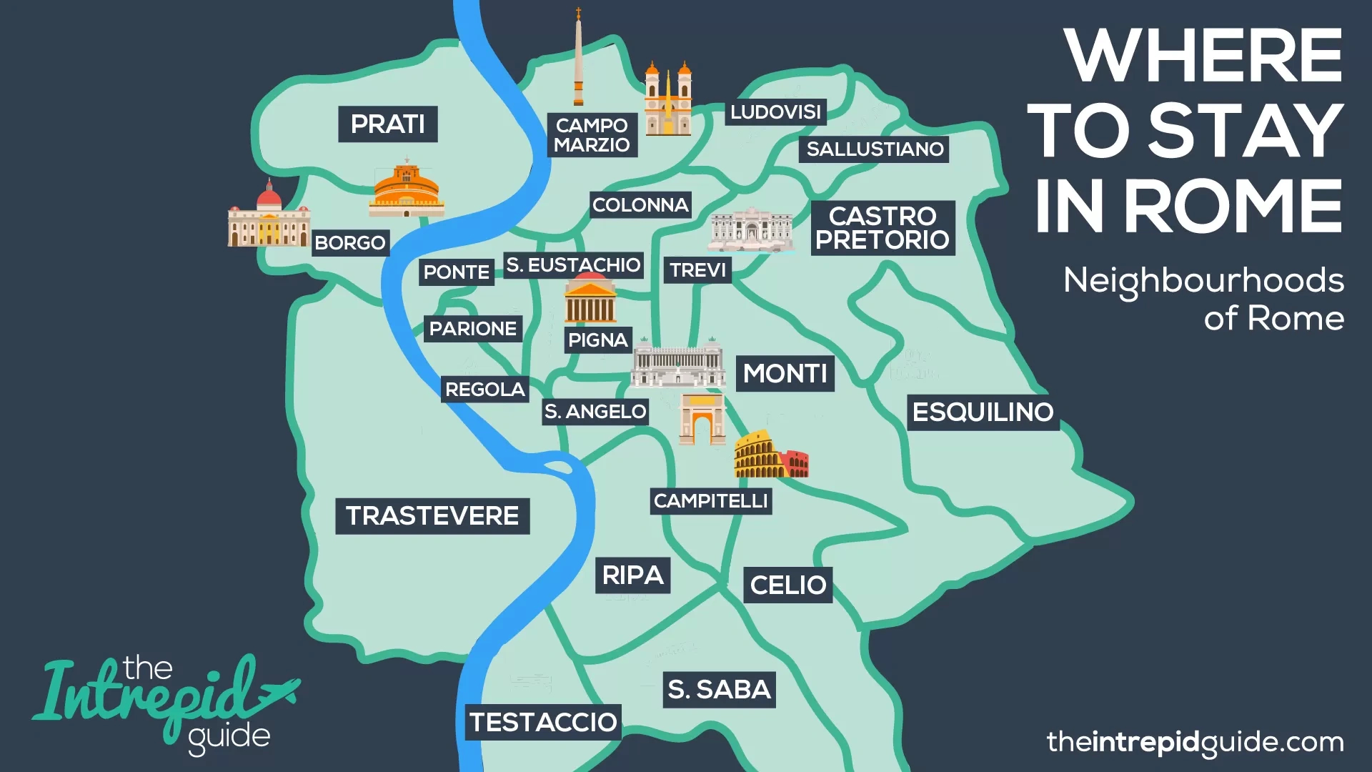 Where To Stay In Rome 2025 // Best Hotels &amp;amp; Neighborhoods - The with Map Of Hotels In Rome Italy