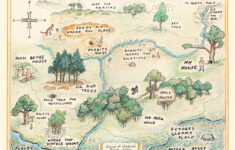 Winnie-The-Pooh Map Print: 100 Acre Wood Nursery Art (Digital intended for Hundred Acre Wood Map Free Printable