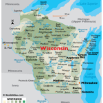 Wisconsin Maps & Facts   World Atlas Inside Map Of Northern Wisconsin