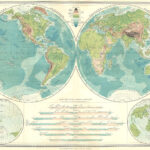 World In Hemispheres: Physical; Western With Physical Map Of The Western Hemisphere