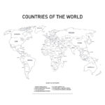 World Map Coloring Page Free Printable Inside Printable World Map Coloring Page With Countries Labeled