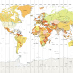 World Time Zone Map   Gis Geography With North And South America Time Zones Map