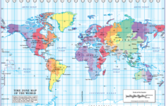World Time Zones Map (Download) in World Map of Time Zones Printable