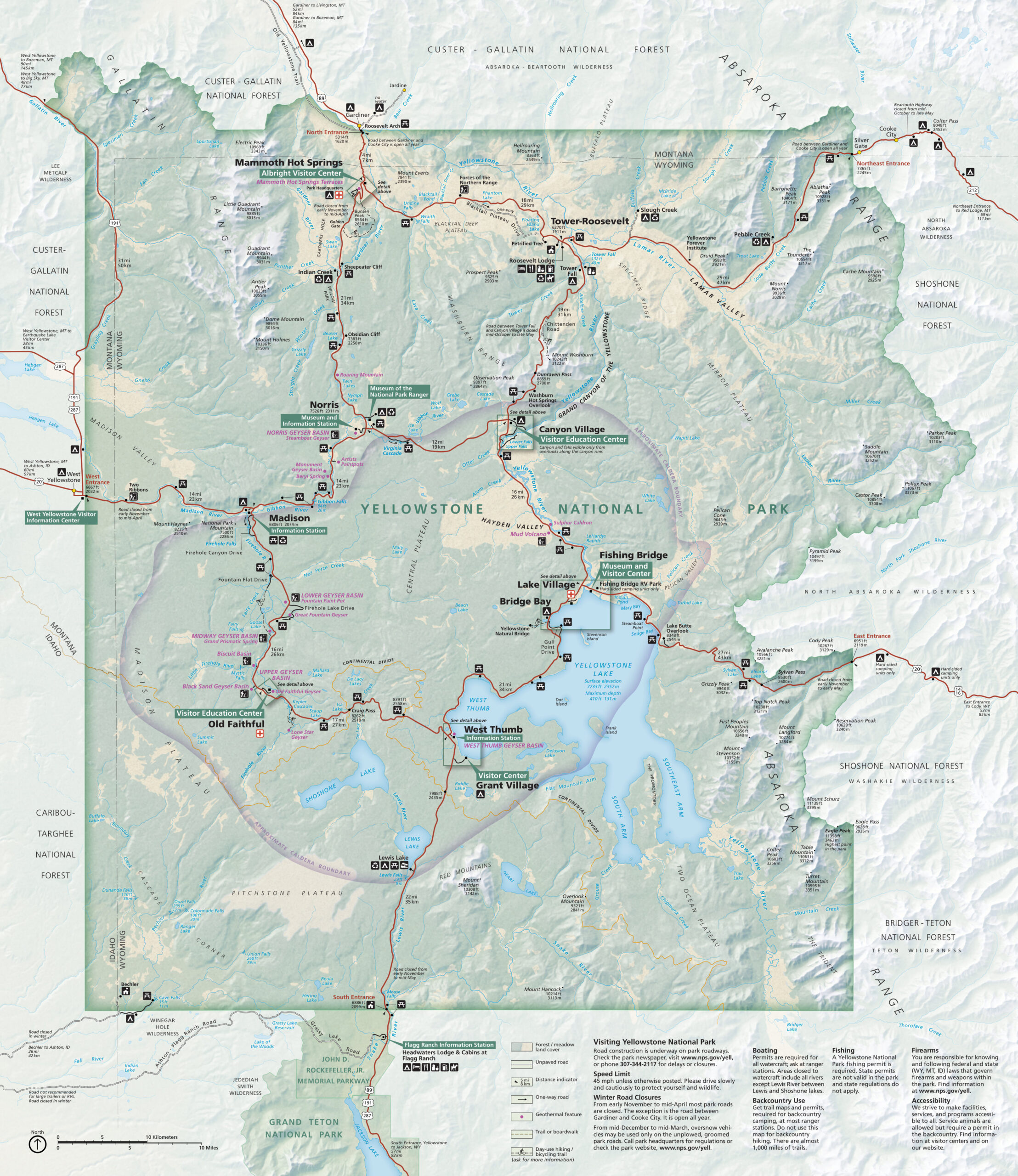 Yellowstone Maps | Npmaps: Free National Park Maps with regard to Printable Maps of Yellowstone National Park