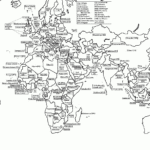 Yoel Natan Site Map Inside Free Printable Black And White World Map With Countries Labeled