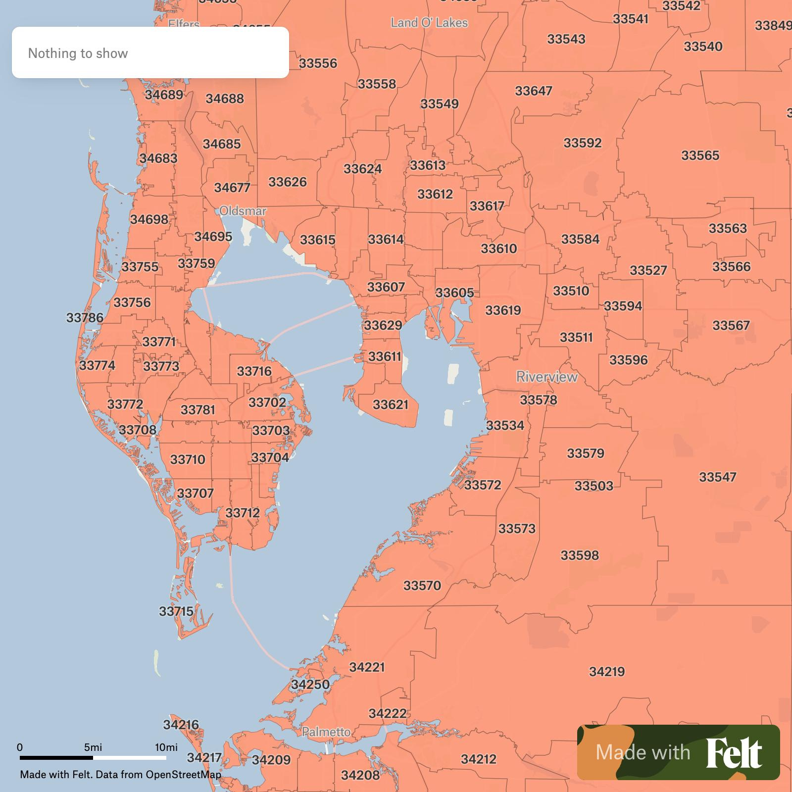Zip Codes In Hillsborough County, Florida with Hillsborough County Zip Code Map Printable